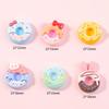 Cartoon Donut Resin Accessories: DIY Cream Glue Stickers for Phone Cases, Water Bottles, Refrigerators, and Storage Boxes.