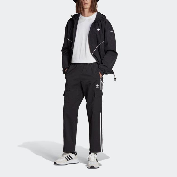 Adidas Adicolor Classics 3-Stripes Cargo Pants Black Men Streetwear HR3364