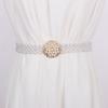 Wide Elastic Waistband Bling Women Waist Belt Sweet Pearl Waist Belt  Skirt Decoritive