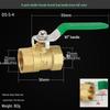 Copper Ball Valve, Female to Male, Multiple Thread Sizes, Quick Open Long Handle for Tap Water Pipe.