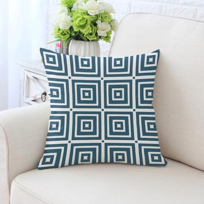 Simple Green Series Patterns Throw Pillow Cover With Short Plush Print Living Room Sofa Decoration Cushion Cover Pillow Covers