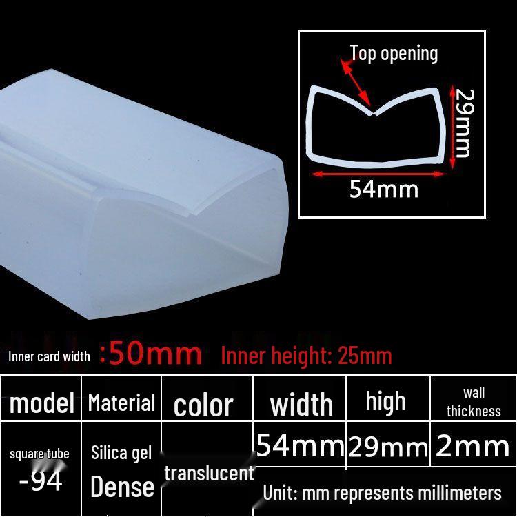 High-Temperature Resistant Silicone Square Tubing: Durable, Customizable, Aging-Resistant Rubber Sheath and Hollow Sealing Strip.