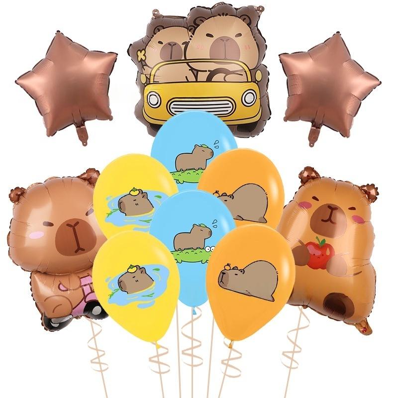 

1 набор Мультяшная Капибара Алюминиевая Фольга Воздушный Шар Набор Цветы Маргаритки Детский День Рождения Вечеринка Декор Принадлежности Baby Shower Шары Детские Игрушки Other