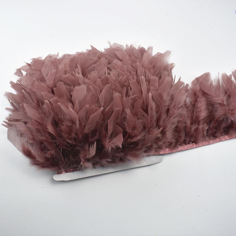 10Meters Fluffy Turkey Feathers Trim Fringe Ribbon Marabou Feather On Tape Fringes Sewing Trimmings DIY Clothes Dress Decoration