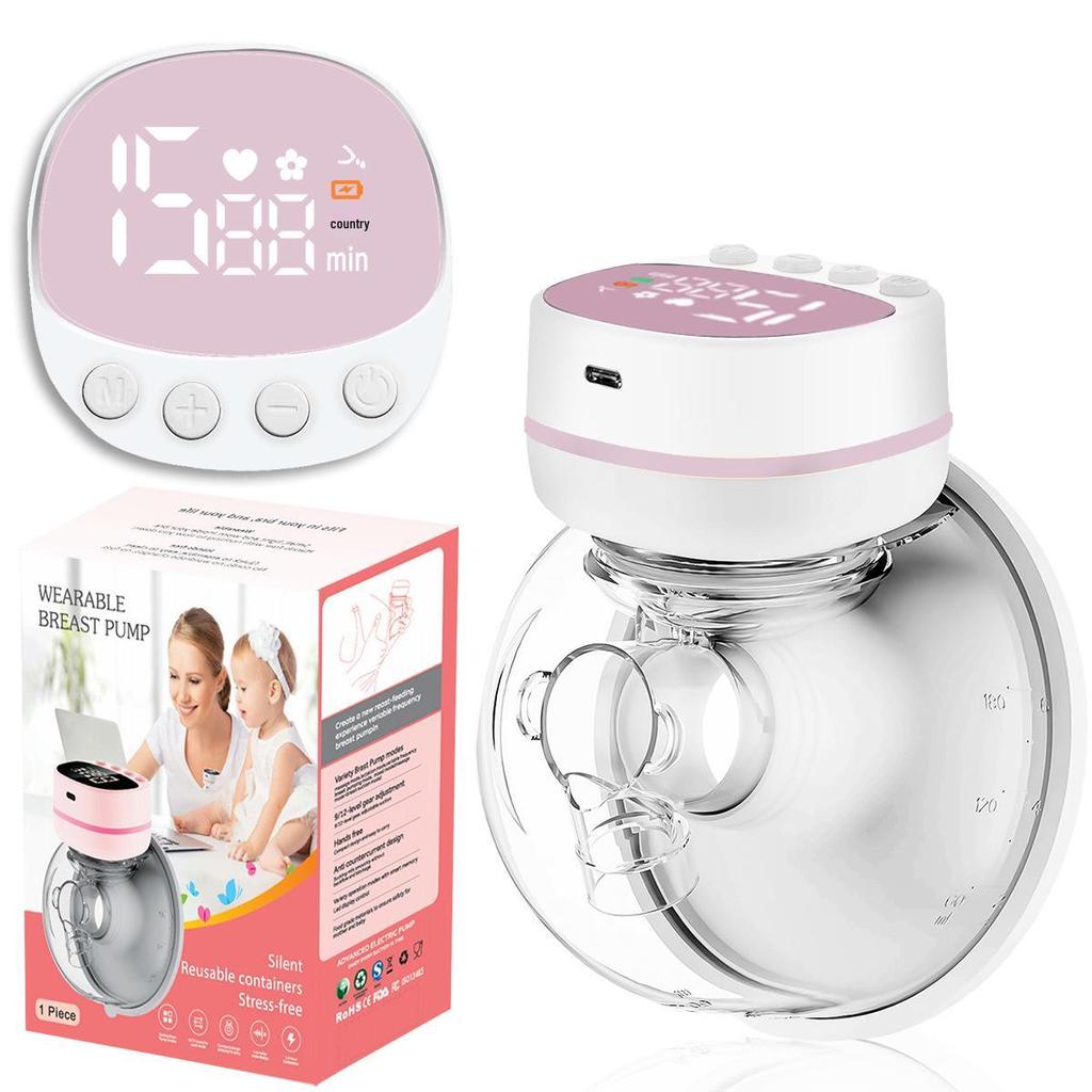 Hands-Free Wearable Electric Breast Pump with Integrated Massage – Painless, Fully Automatic, Portable Milk Extractor.