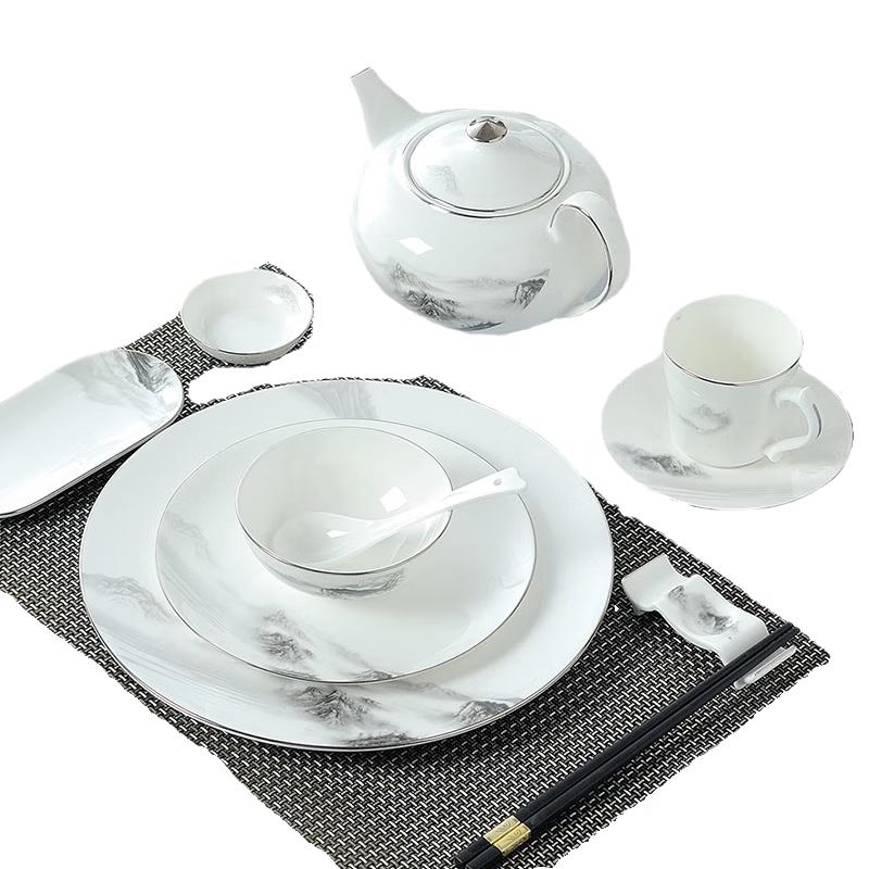 New Chinese Style Ceramic Tableware Set