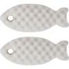 New Arrival Kitchen Cleaning Double-Sided Scouring Pad Three-Dimensional Honeycomb Dishwashing Sponge Fish-Shaped Made PU