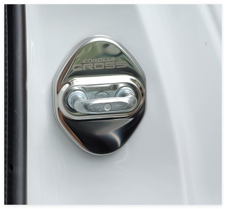 MEKOMEKO CRS-MSGY1 Toyota Corolla Cross Dedicated Striker Cover, Door Lock Cover, Plating, Accessories, Interior