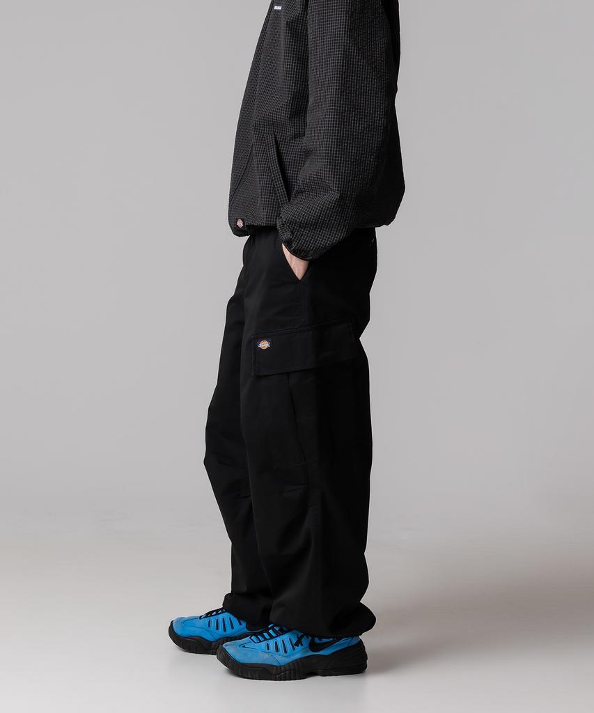 DICKIES Washed Loose Fit Twill Cargo Pants Black