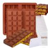 Candy Bar Mold Silicone Baking Supplies Snack Moulds For Chocolate Candy Snack Filled Bar Chocolat Making Christmas Treats