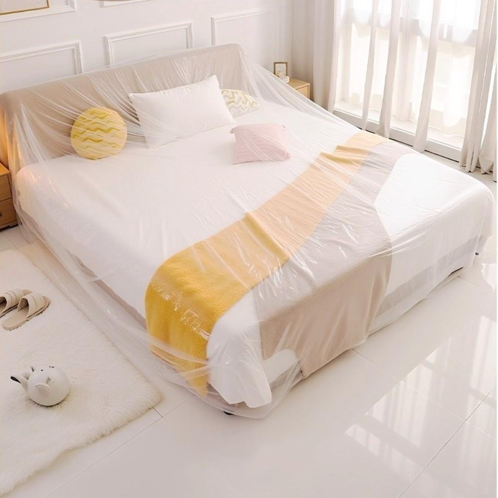 Transparent PE Furniture Dust Cover Elastic Bundle Mouth Full Enclosure Dust-proof Cover Waterproof Disposable
