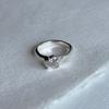 eveningbell [silver925] Wavy heart ring (silver)