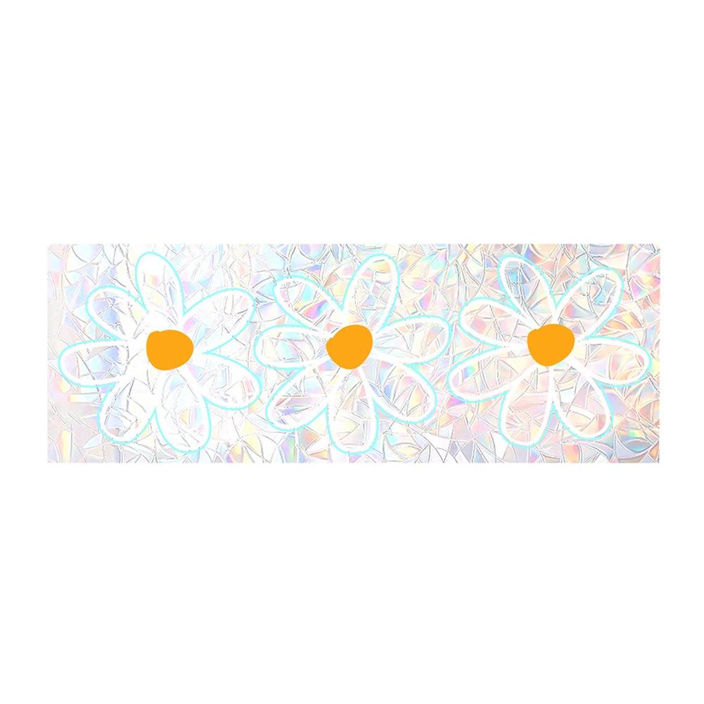 UV-resistant Glass Sticker Glue-free Static Decoration Privacy Window Stained Glass Rainbow Film Self-adhesive Film Decorative