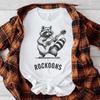 Rockoon Tee - A Raccoon's Riff On Rock 'n' Roll/ Unisex Softstyle T-Shirt