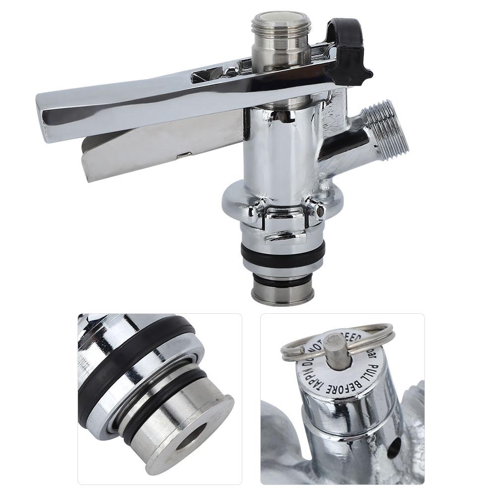 Bierfass-Zapfsäule Fassbier-Kupplung /8 U-Typ Edelstahl Bierfass-Kupplung Zapfsäulen-Zubehör für Hausbar Restaurant