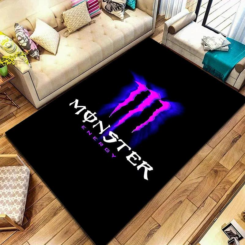 Monster Energy Carpet Rug for Living Room Bedroom Home Sofa Decoration,Kids play Nonslip Floor Mat