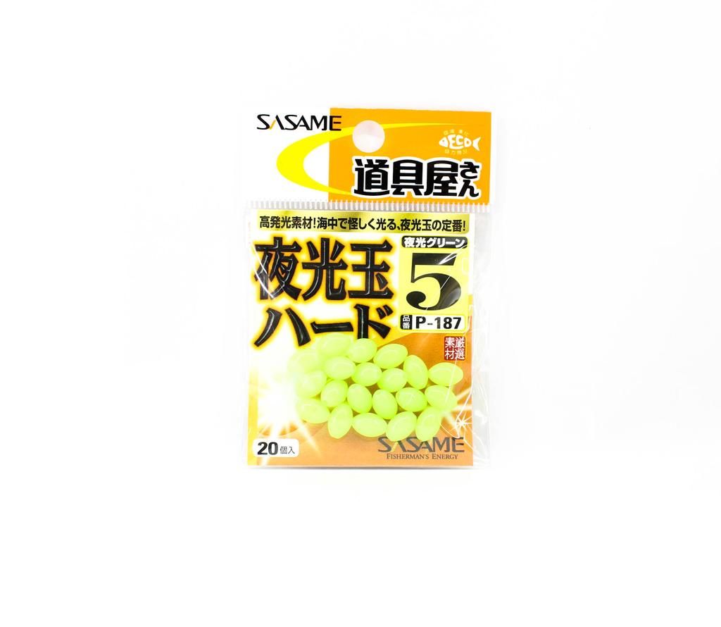 Sasame P-187 Luminous Glow Bead Hard Size 5 (3845)