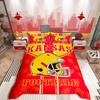 Comforter Homewish American Football Sport Kansas City Comforter Setrugby Helmet Bed Set For Teens Boys
