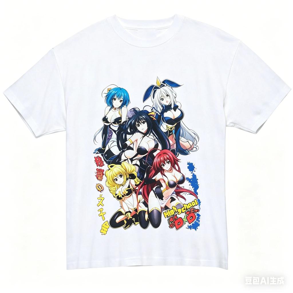 HIGHSCHOOL DXD Cotton T-shirt personality Clothes New Model Anime Tshirt Yearround clothing Plus Size Unisex Classic Breathable