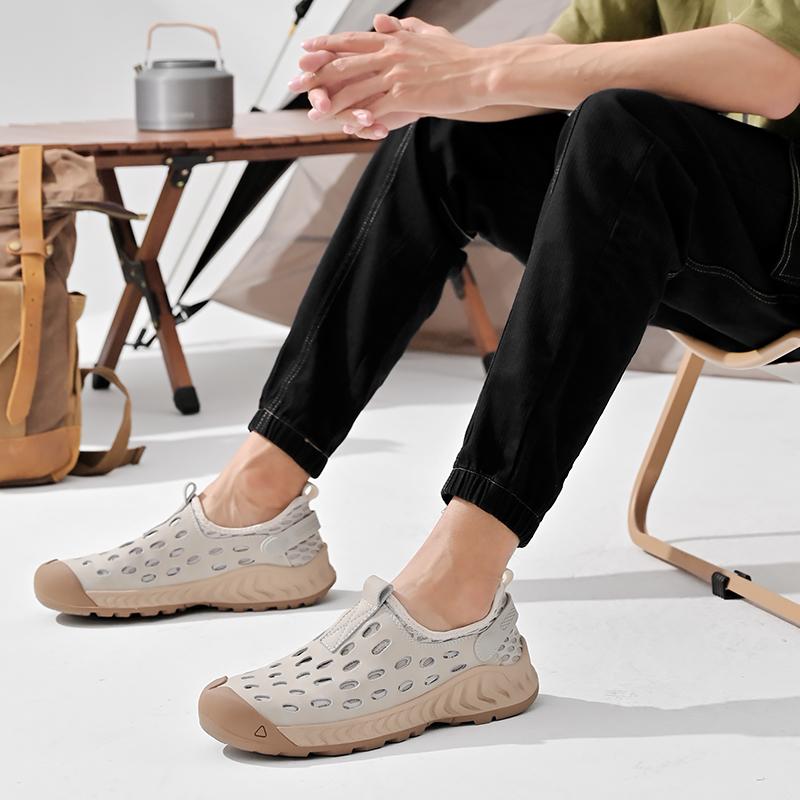 Men's Casual Shoes Slip On Mesh Hole Shoes