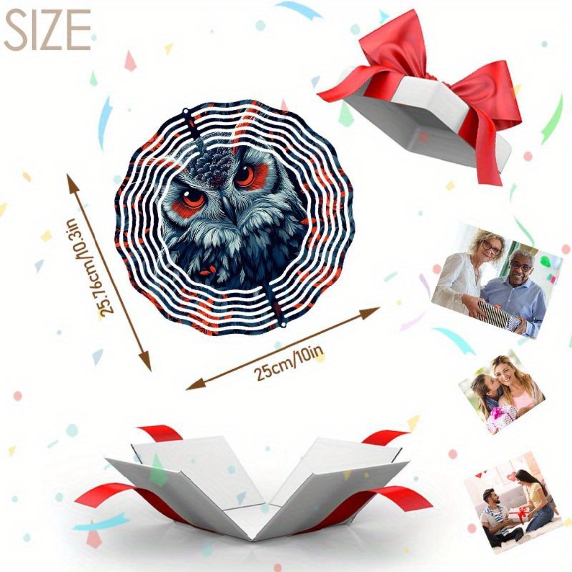 

Металлический флюгер «Сова-король ночи» для сада, патио, двора, уличного и комнатного декора, не требует батареек, подарок на День благодарения