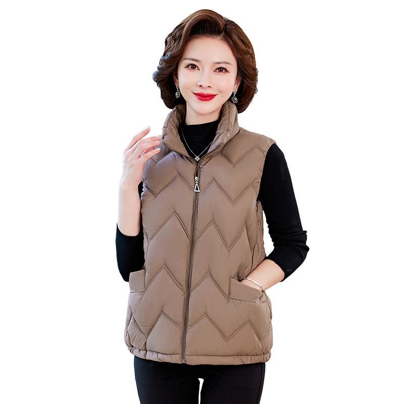 Women's thermal vest winter heating vest autumn middle-aged winter thickened vest large size mother batch