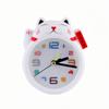 Creative Fashion Cartoon Cat Alarm Clock - Business Opening Gift, Home Decor, Bedside Alarm, Student Gift (White)