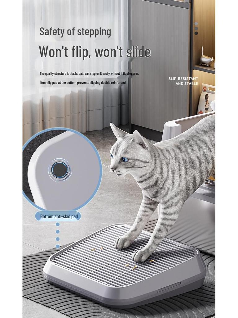 Double Layer Cat Litter Mat: Anti-Splash, Anti-Carry-Out, Universal Fit for Litter Boxes