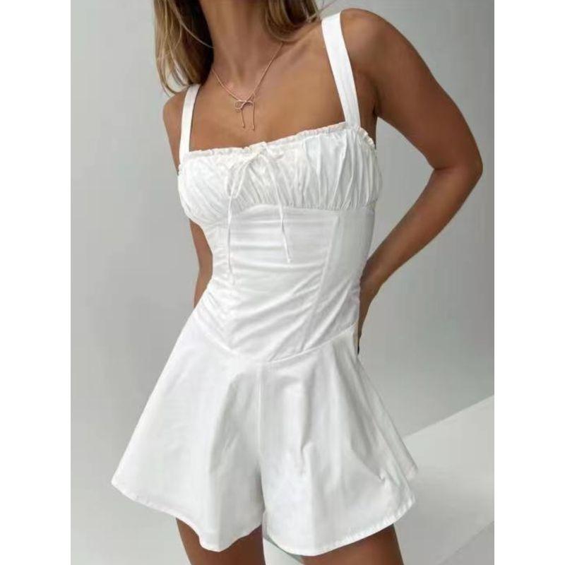 

Hold Pure Desire Sexy First Date Sense Sling Dress White Slip Skirt Pants L