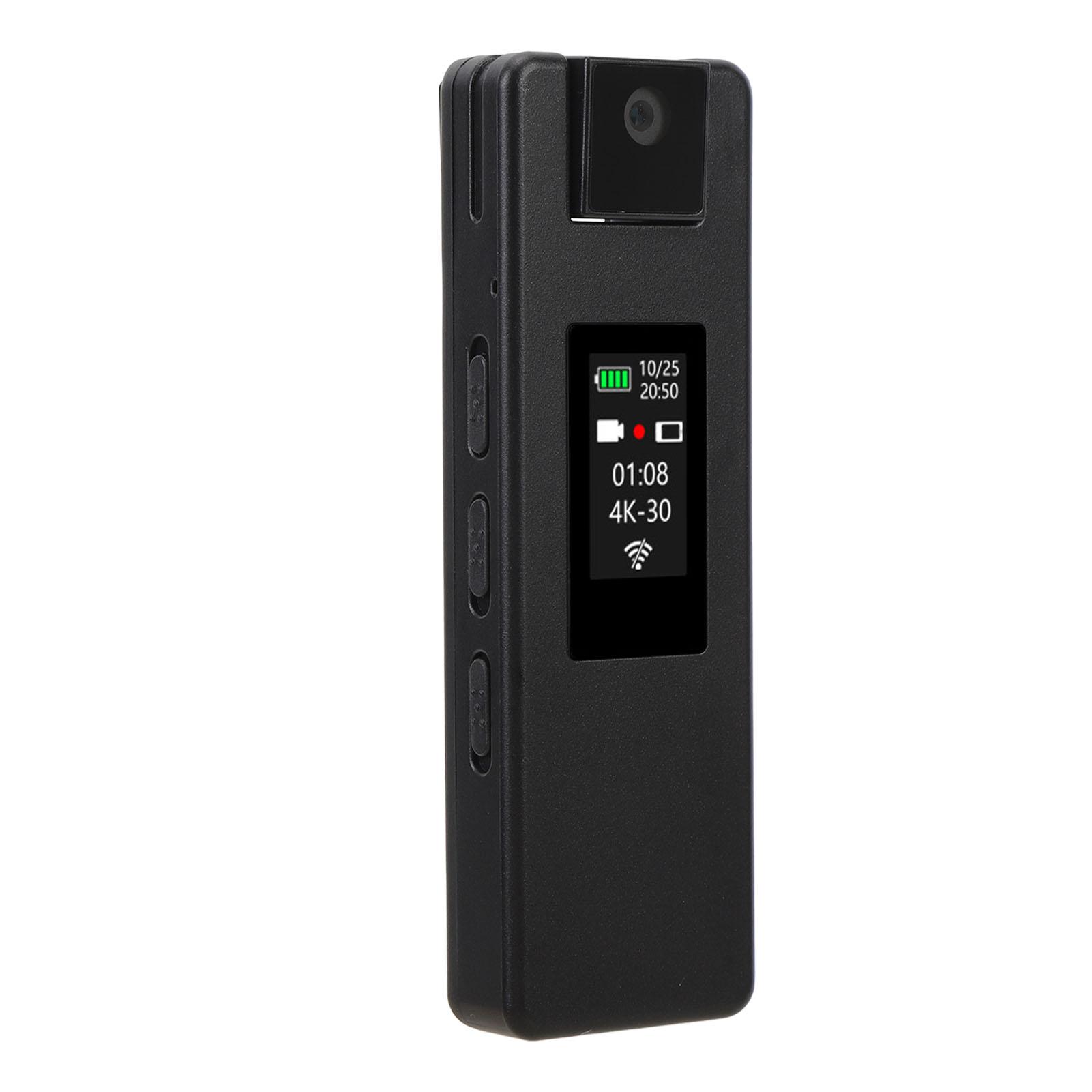 

Body Video Recorder 4K HD Built in WiFi Hotspot 180 Degree Rotating Lens Motion Detection Wearable Camera with Clip