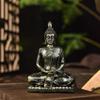 Sitting Buddha Statue Sculpture Decorative Religious Meditation Tabletop Ornament Resin