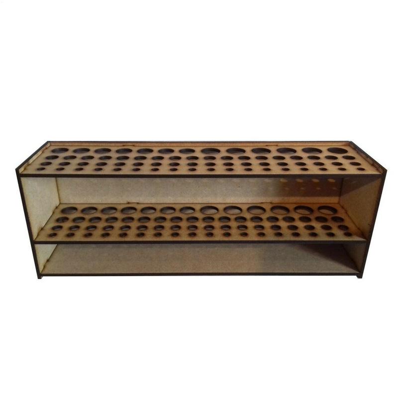 Wall Mount Wooden Pencil Display Desk Stand Colored Pencils Paint Brush Holder Removable 67 Holes Makeup Brushes Display Shelf