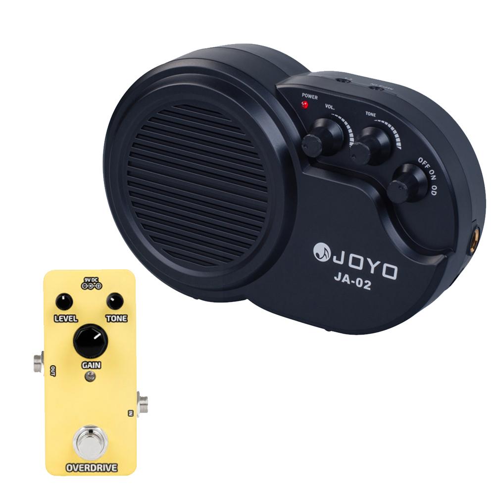 JOYO JA-02 Серия Усилитель для Электрогитары 3Вт/5Вт Перезаряжаемый Bluetooth Наушники Гитарный Усилитель Динамик с Дисторшн Овердрайв чёрный