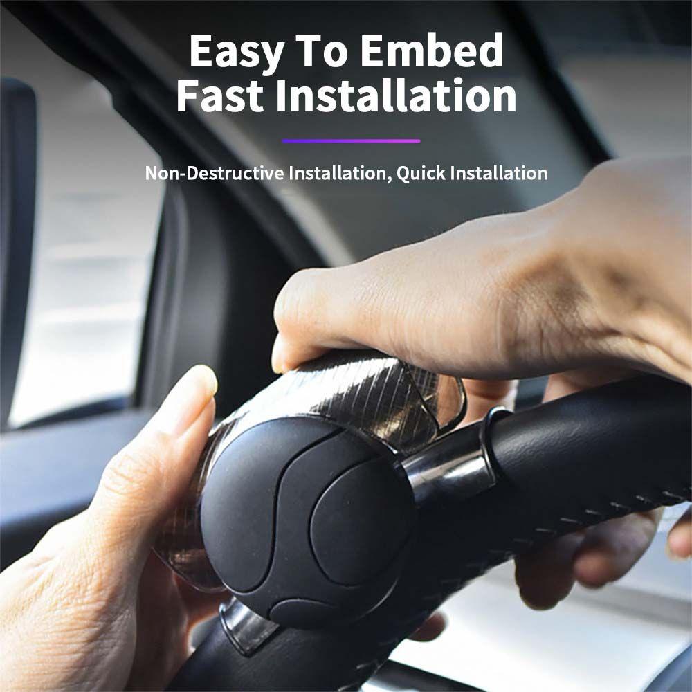 Ball Shaped Metal Bearing Rotation Helper Steering Wheel Booster Spinner Knob Power Handle