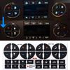Car Radio Dashboard Control Button Repair Decals Decorative Sticker A/C Button Sticker Interior Decor for GMC Chevrolet Accessor