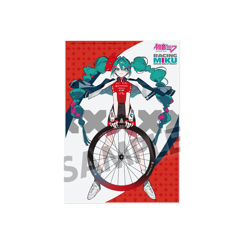 

Racing Miku 2025 JCL TEAM UKYO Support Ver. Визуальная акриловая пластина