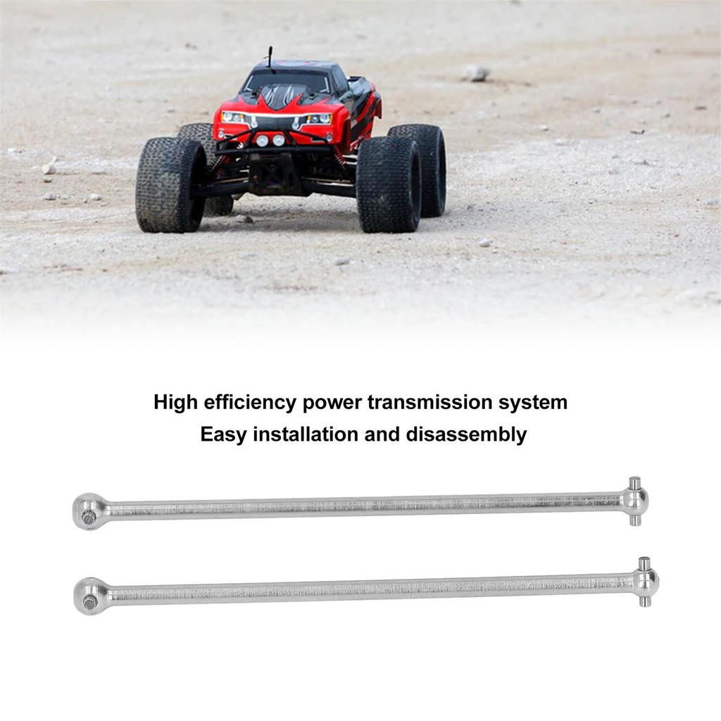 2Pcs RC Car Rear Driveshaft Set Steel Drive Shaft High Hardness Stable Rear Drive Shaft for   1Celsius7