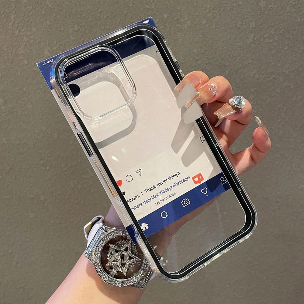Transparent Phone Case for iPhone 17 11 12 13 14 15 16 iPhone 17 12 13 14 15 16 Pro 17 12 13 14 15 16 Pro Max  High Quality Painted Cute Phone Case