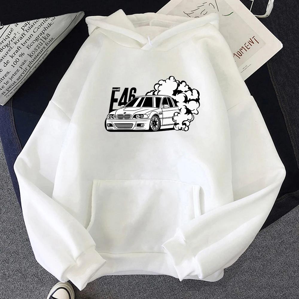 2022 Winter E46 Car Hoodies Spring/Autumn Women Tops Aesthetic Clothes Fashion Men Sweatshirt Graphic Hoodie Harajuku Sudaderas
