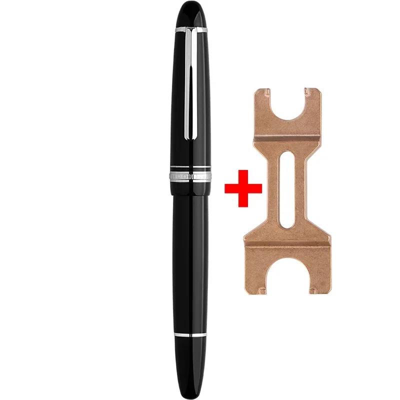 

Маджон P136 Перова ручка та латунний ключ Метал Мідь Поршневий 0.4EF/0.5F Пера Дорослі Студенти Письмове приладдя Подарунки Ручка Школа EF 0.4mm чорний