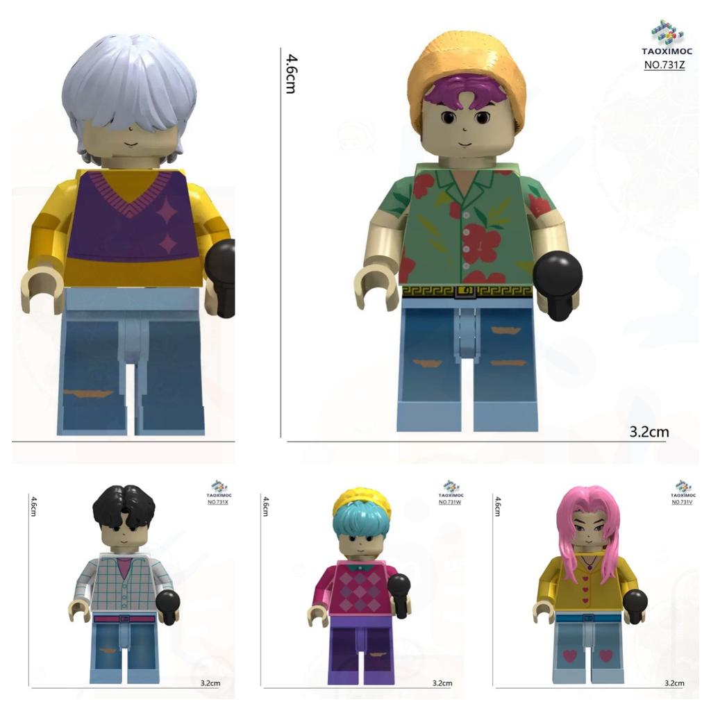 Neues Produkt: KPop Dämonenjäger Bausteine, Rumi Zusammenbaumodell Puppe, Bausteinspielzeug