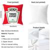 Popular Ketchup Cushion Cover Soft Washable Pillow Case Multi-Scene For Couch Bed Travel Office Use