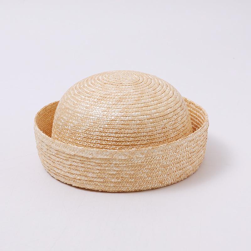 Hot-selling new straw medicine box hat niche atmosphere European and American retro natural straw straw hat summer