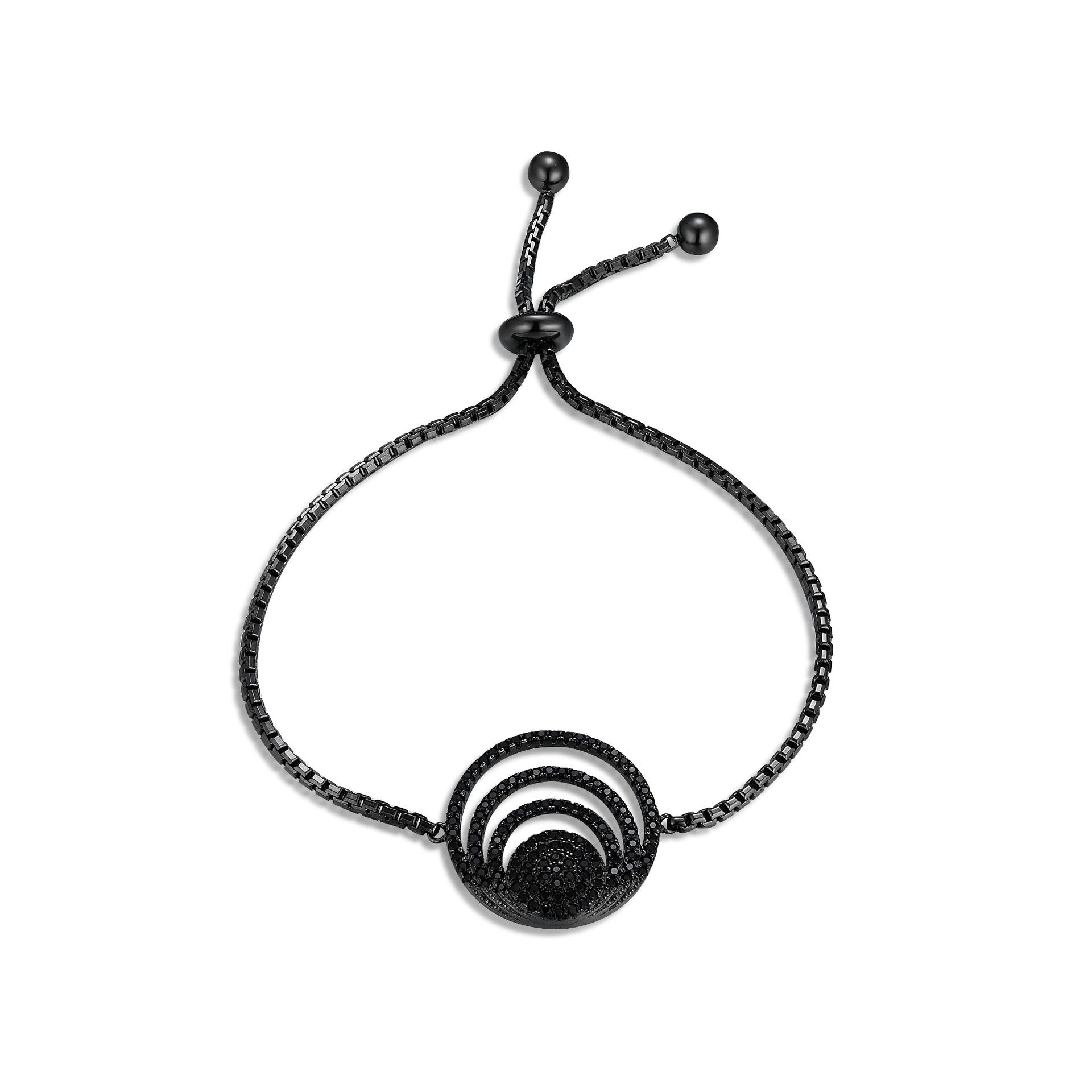 

Браслет-цветок из черной шпинели – Элегантный подарок для женщин 925 Silver чёрный