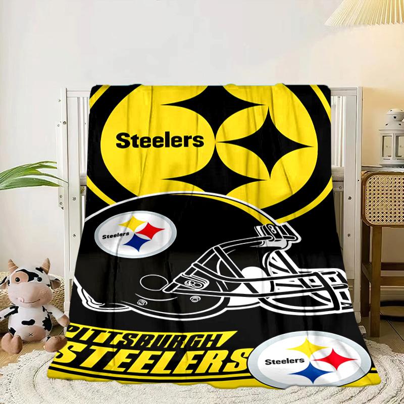 Pittsburgh Steelers Portable Blanket/Soft Blanket Bedding Blanket Suitable for Travel Camping Living Rooms Offices Sofas Fan Gifts