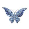Styl Retro Broszka Motyl Kolorowy Kryształ Wykwintny Wzór Broszka z Diamentami Metalowy Owad Luksusowa Wielokolorowa Broszka Kryształowa