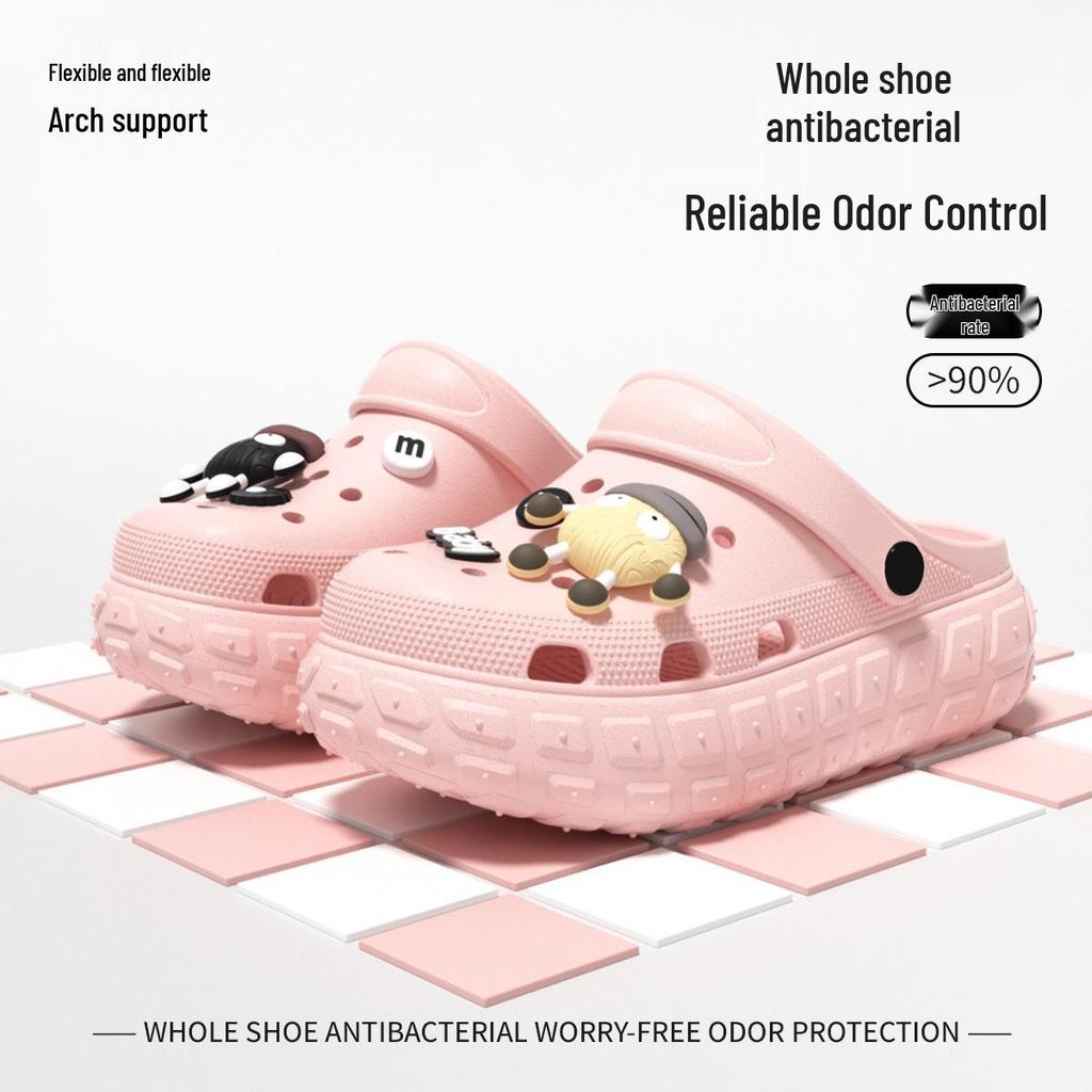 Women's Platform Clog Sandals: Non-Slip, Breathable, Wear-Resistant for Home & Beach