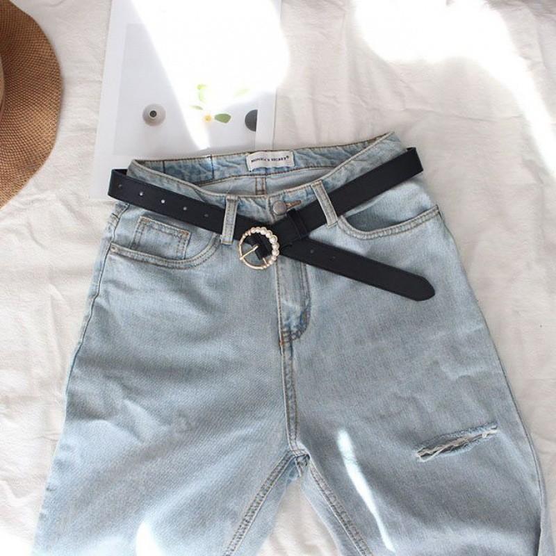 Fashionable Pearl Korean Buckle Belt Unique Style Versatile Accessory For Women