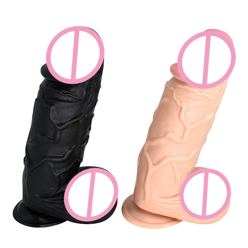 Duen Thick Suction Cup Simulation Penis Female Masturbation Sex Toys Dildos Butt Plug Penis One Piece