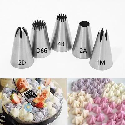 1 adet Boru Ucu Kremalı Kek Cupcake Damla Çiçek Gül Pasta Ucu Kurabiye Pişirme Araçları Dekorasyon İpuçları #1M 2D 2A 4B D66
